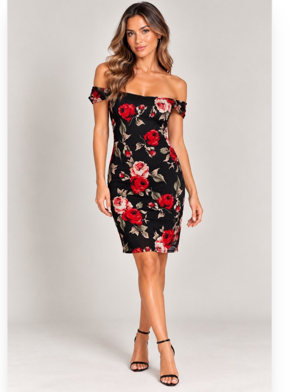 Floral midi dress